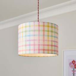 Rainbow Gingham Easy Fit Lamp Shade