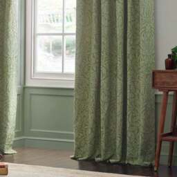 Morris & Co. Acorn Tonal Jacquard Pencil Pleat Curtains - thumbnail 3