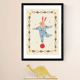 East End Prints Balancing Bunny Print - thumbnail 1