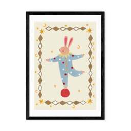 East End Prints Balancing Bunny Print - thumbnail 2