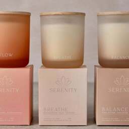 Serenity Flow Bergamot Myrrh & Sandalwood Candle - thumbnail 5