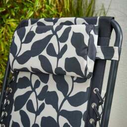 Folia Print Padded Reclining Sun Lounger Chair - thumbnail 3