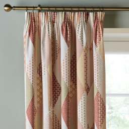 Patchwork Print Pencil Pleat Curtains - thumbnail 1