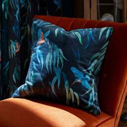 Natural History Museum Kingfisher Pencil Pleat Curtains - thumbnail 5