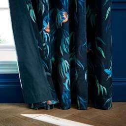 Natural History Museum Kingfisher Pencil Pleat Curtains - thumbnail 4