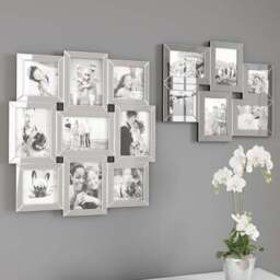 Silver Mirrored Multi Photo Frame - thumbnail 4