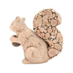 Country Living Wood Effect Squirrel Ornament - thumbnail 5