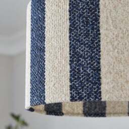 Beatrice Boucle Stripe Easy Fit Drum Lamp Shade - thumbnail 4