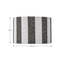 Beatrice Boucle Stripe Easy Fit Drum Lamp Shade - thumbnail 5