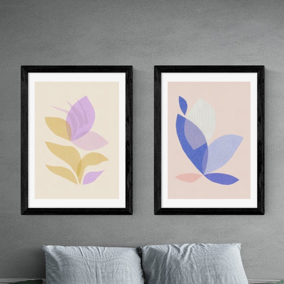 East End Prints Pastel Leaf Set of 2 Prints by Alisa Galitsyna - image 1