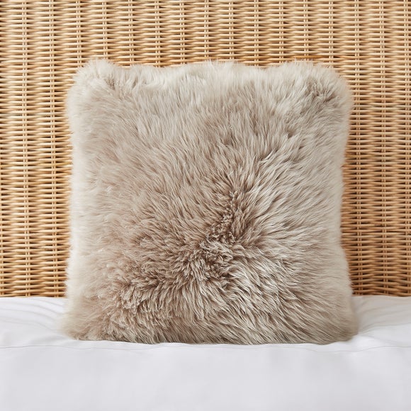 Dorma Natural Sheepskin Square Cushion - image 1