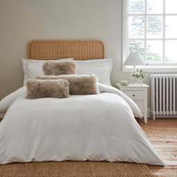 Dorma Natural Sheepskin Square Cushion - thumbnail 3