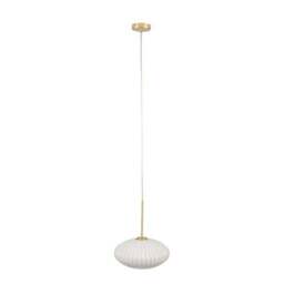 Emilia Ribbed Oval Pendant Light - thumbnail 2