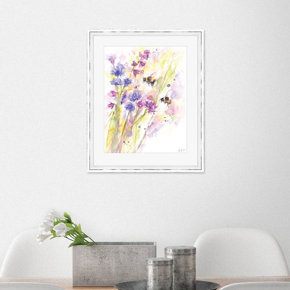 The Art Group Bees & Wildflowers Framed Print - image 1