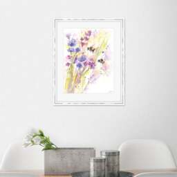 The Art Group Bees & Wildflowers Framed Print - thumbnail 1