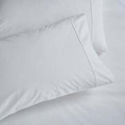 Dorma Crisp & Fresh 400 Thread Count Egyptian Cotton Percale Standard Pillowcase - thumbnail 2