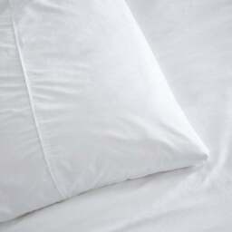 Dorma Crisp & Fresh 400 Thread Count Egyptian Cotton Percale Standard Pillowcase - thumbnail 4
