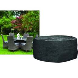 6 Seater Round Garden Furniture Set Super Tough Cover - thumbnail 2