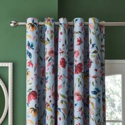 Dorma Modern Romance Vintage Blackout Eyelet Curtains - thumbnail 1