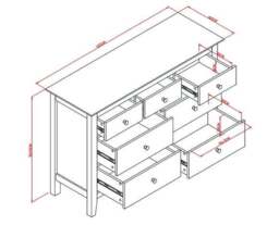 Lynton 7 Drawer Chest - thumbnail 2
