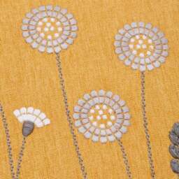 Scandi Floral Ochre Cushion Cover - thumbnail 2