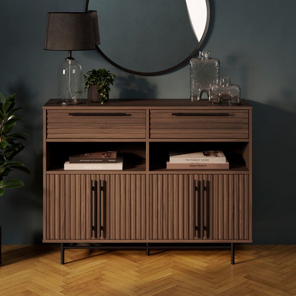 Bryant Hallway Console Table with Shoe Storage, Mango Wood Effect - image 1