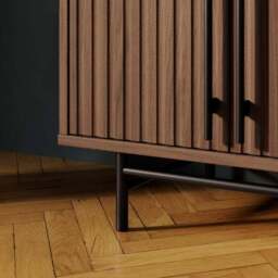 Bryant Hallway Console Table with Shoe Storage, Mango Wood Effect - thumbnail 5