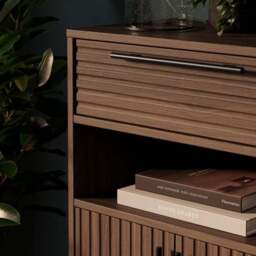 Bryant Hallway Console Table with Shoe Storage, Mango Wood Effect - thumbnail 4
