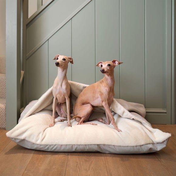 Lords and Labradors Sriped Burrow Dog Bed - image 1
