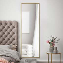 Artus Aluminium Edged Full Length Wall Mirror - thumbnail 1