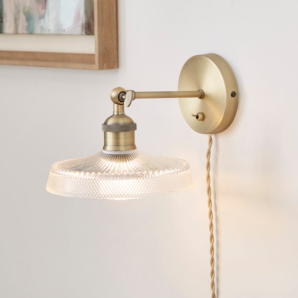 Churchgate Shilton Adjustable Plug In Wall Light - image 1