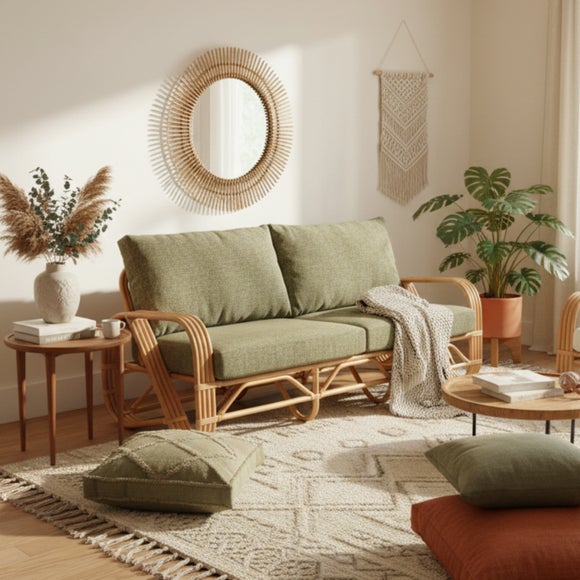 Desser Pretzel Rattan 3 Seater Sofa - image 1