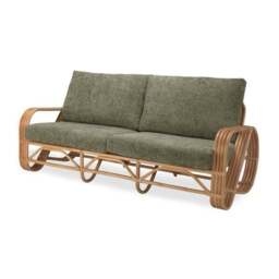 Desser Pretzel Rattan 3 Seater Sofa - thumbnail 2