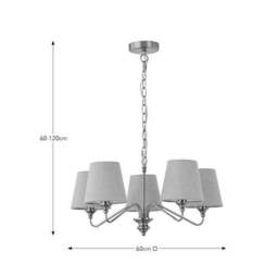 Enid Metal 5 Light Chandelier - thumbnail 5