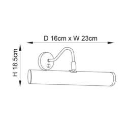 Vogue Clarkson Picture Wall Light - thumbnail 6
