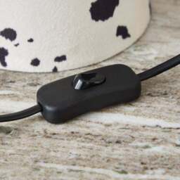 Cow Print Velvet Table Lamp - thumbnail 4