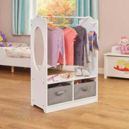 Liberty House Wooden Dress Up Unit With Storage Boxes - thumbnail 3