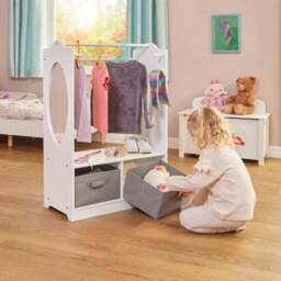 Liberty House Wooden Dress Up Unit With Storage Boxes - thumbnail 2
