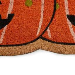 Pumpkin Shaped Coir Doormat - thumbnail 2