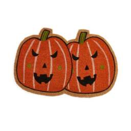 Pumpkin Shaped Coir Doormat - thumbnail 3