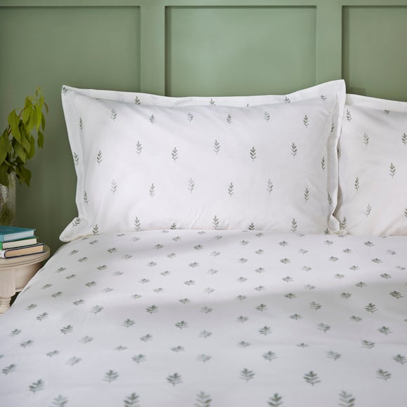 Harper Stem Floral 144 Thread Count 100% Cotton Oxford Pillowcase - image 1