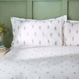 Harper Stem Floral 144 Thread Count 100% Cotton Oxford Pillowcase - thumbnail 2