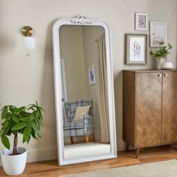 Swept Curved Full Length Leaner Mirror - thumbnail 1