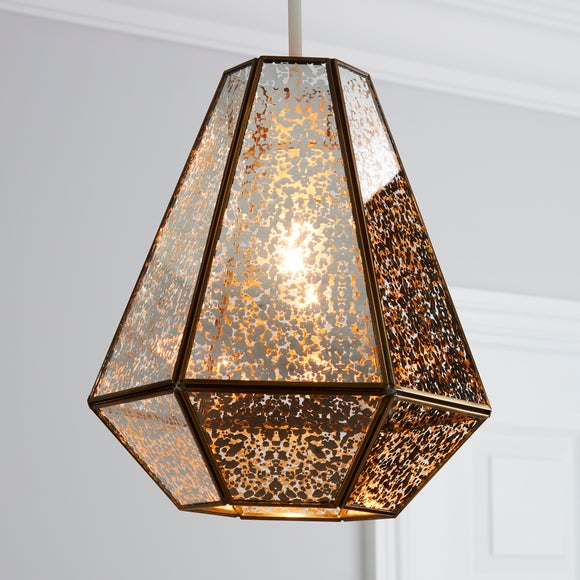 Bemus Mercury Glass Easy Fit Pendant Shade - image 1