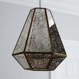 Bemus Mercury Glass Easy Fit Pendant Shade - thumbnail 2