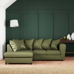 Blake Curved Arm Opulent Velvet Corner Chaise Sofa - thumbnail 1