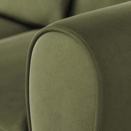 Blake Curved Arm Opulent Velvet Corner Chaise Sofa - thumbnail 5
