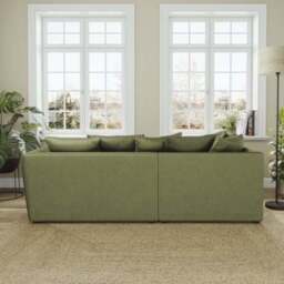 Blake Curved Arm Opulent Velvet Corner Chaise Sofa - thumbnail 3
