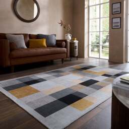 Regalis Geometric Washable Rug