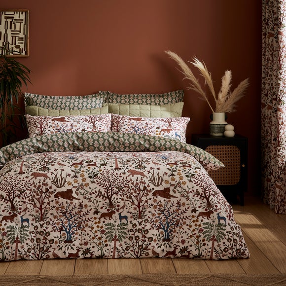Forest Animals 100% Cotton Duvet Cover and Pillowcase Set